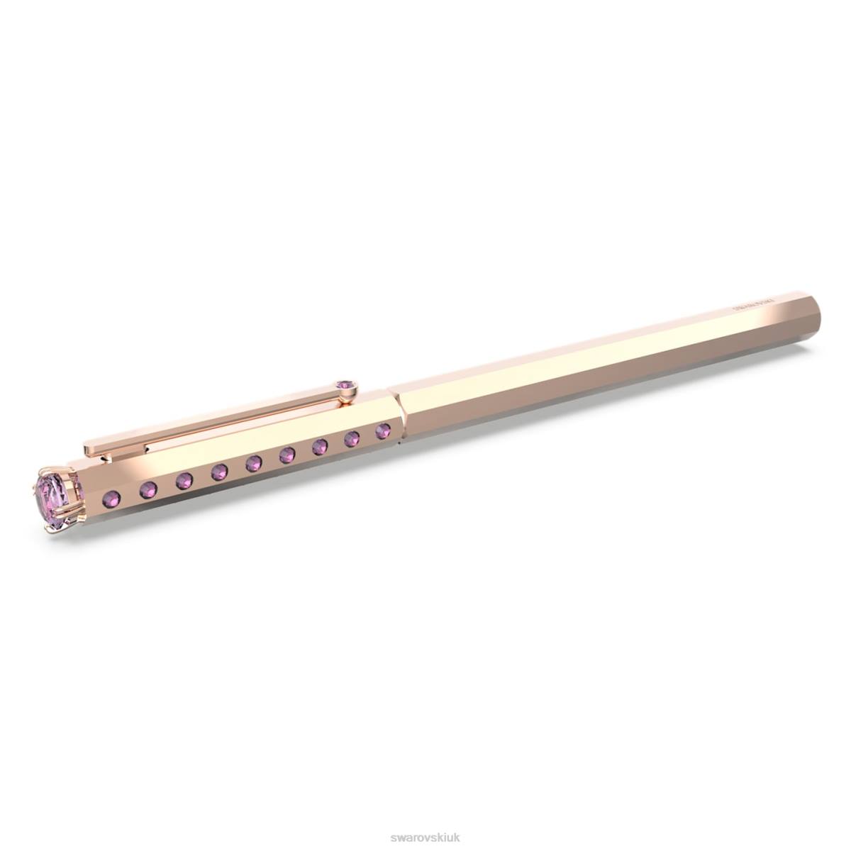 Accessories Swarovski Ballpoint pen Classic, Pink, Rose gold-tone plated 48JX1279