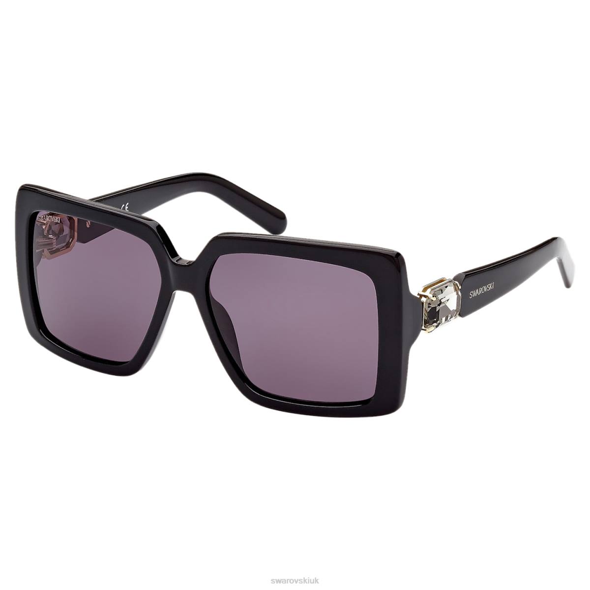 Accessories Swarovski Sunglasses Oversized, Square shape, SK0351 01A, Black 48JX1454
