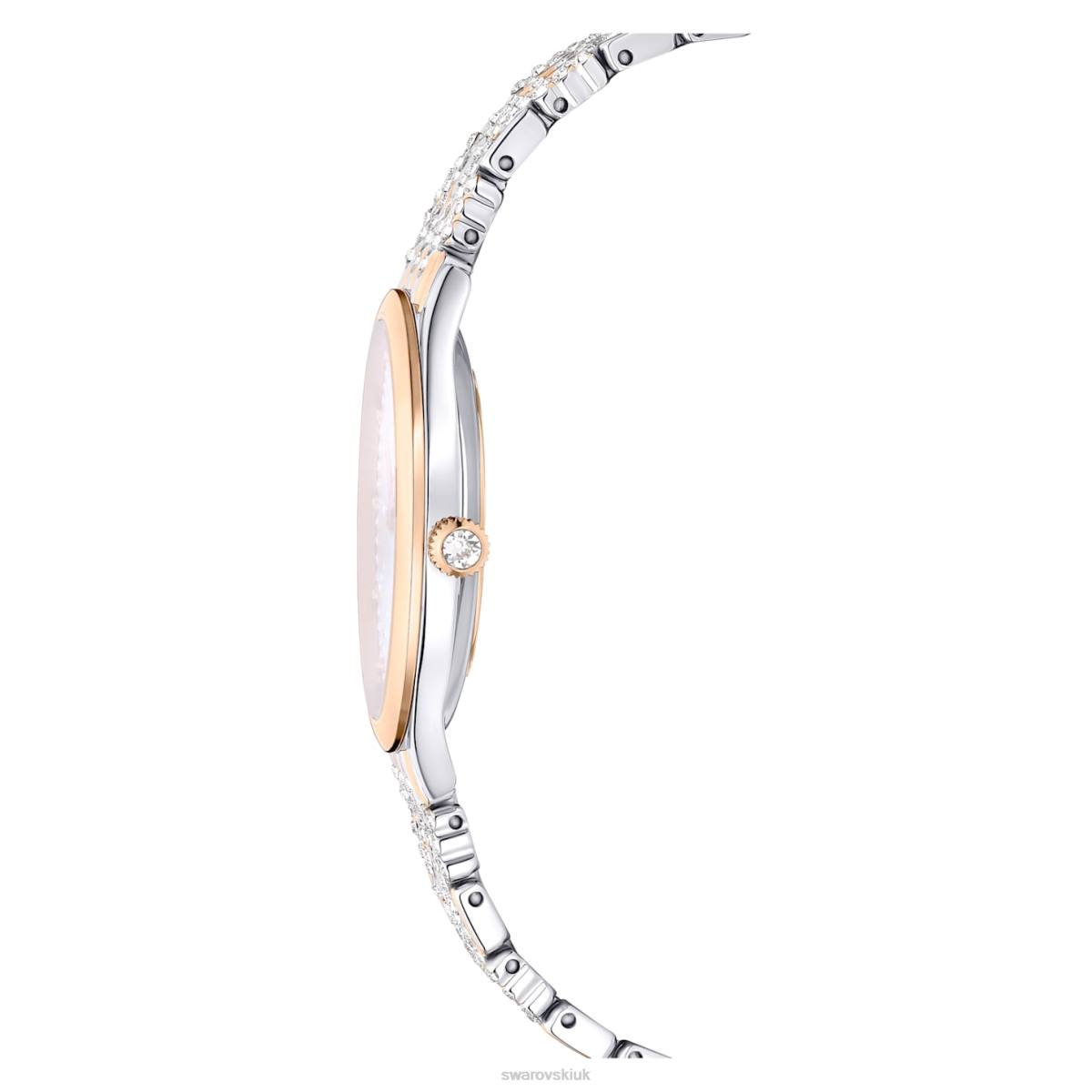 Accessories Swarovski Attract watch Swiss Made, Pave, Metal bracelet, Rose gold tone, Mixed metal finish 48JX1182