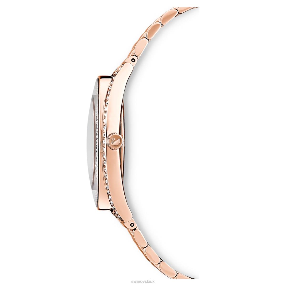 Accessories Swarovski Crystalline Aura watch Swiss Made, Metal bracelet, Rose gold tone, Rose gold-tone finish 48JX1172