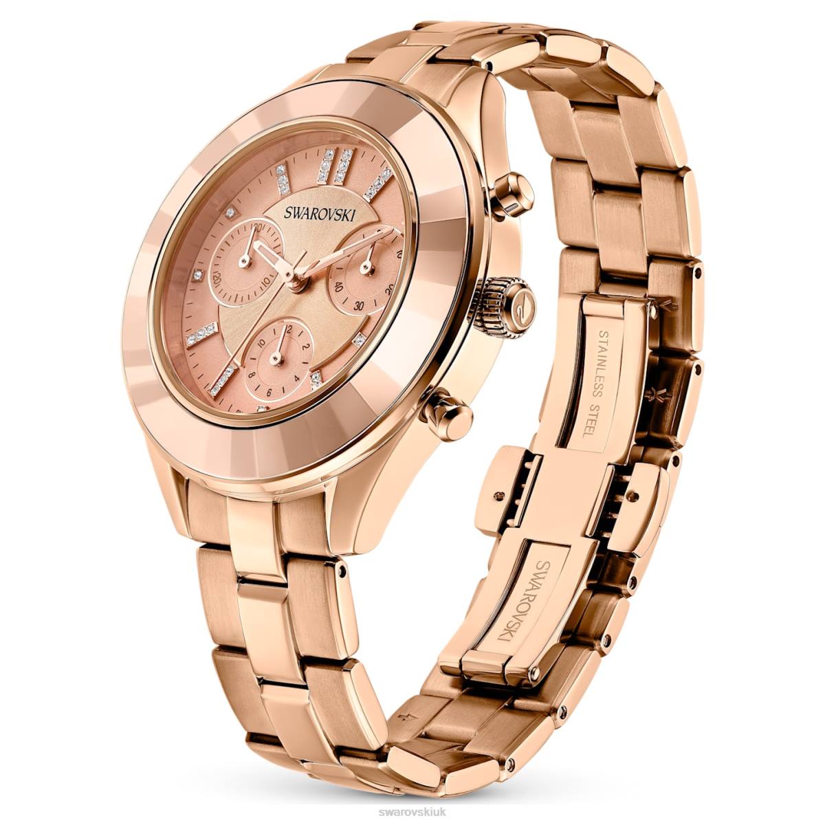 Accessories Swarovski Octea Lux Sport watch Swiss Made, Metal bracelet, Rose gold tone, Rose gold-tone finish 48JX1196