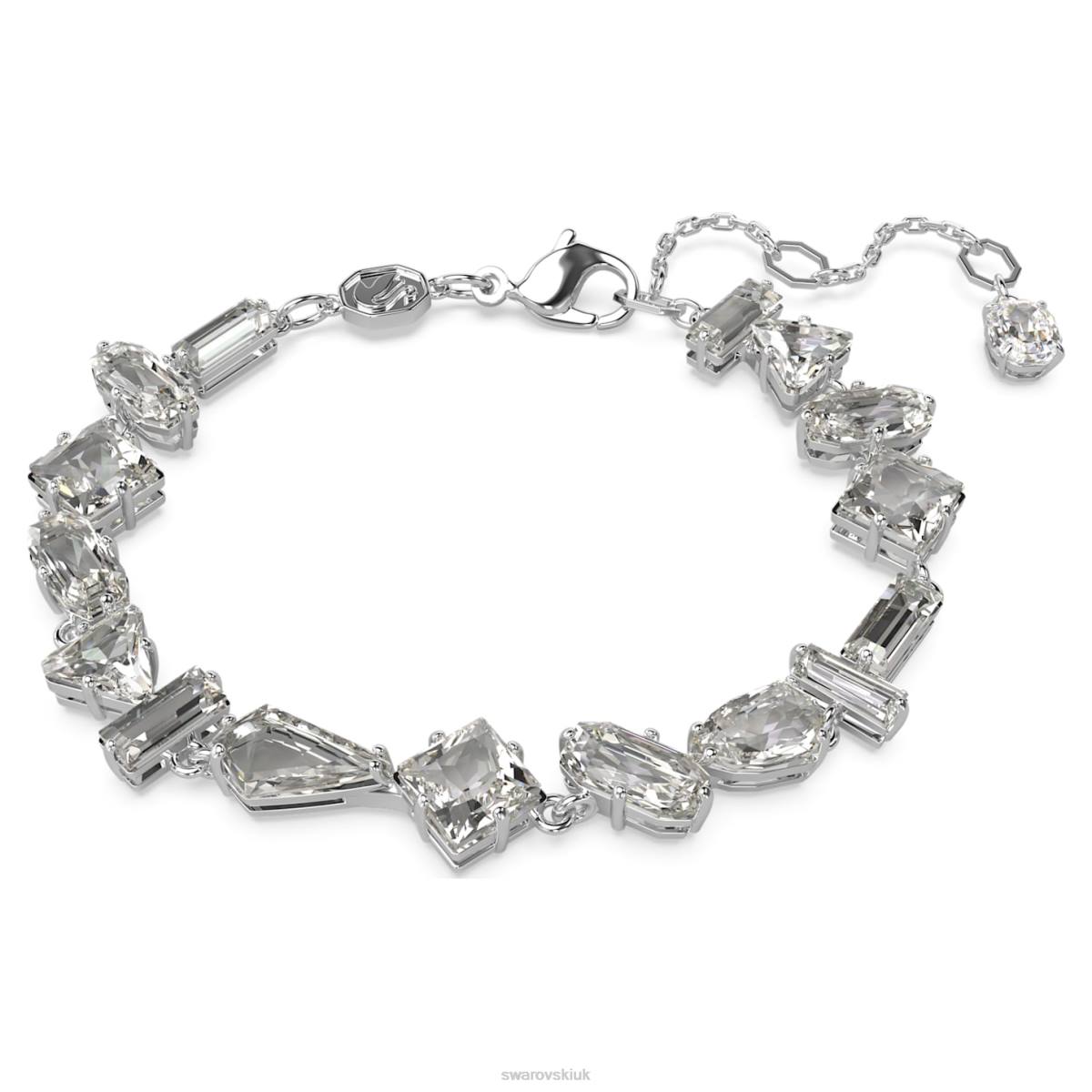 Jewelry Swarovski Mesmera bracelet Mixed cuts, White, Rhodium plated 48JX520