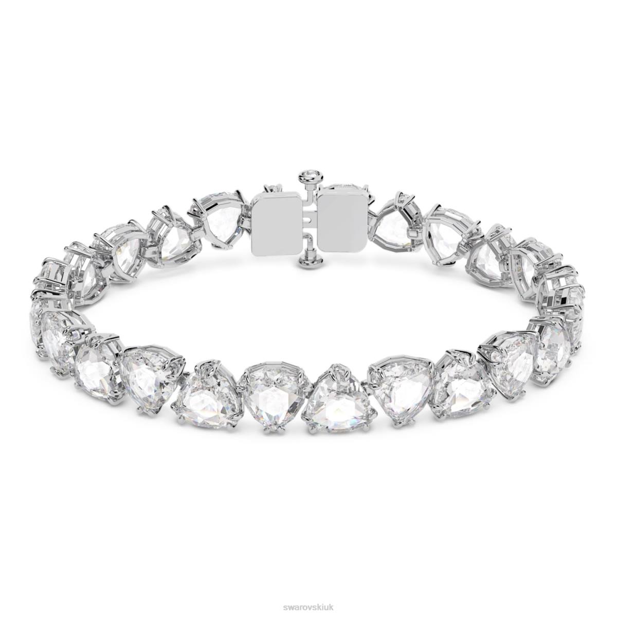 Jewelry Swarovski Millenia bracelet Trilliant cut, White, Rhodium plated 48JX571