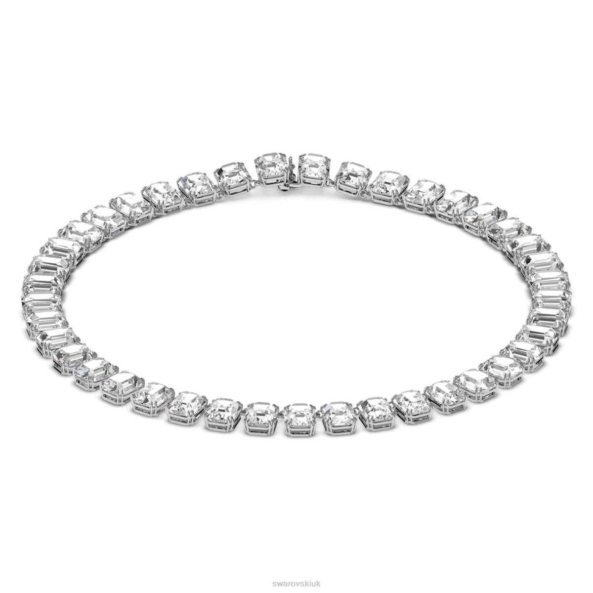 Jewelry Swarovski Millenia necklace Octagon cut White, Rhodium plated 48JX52