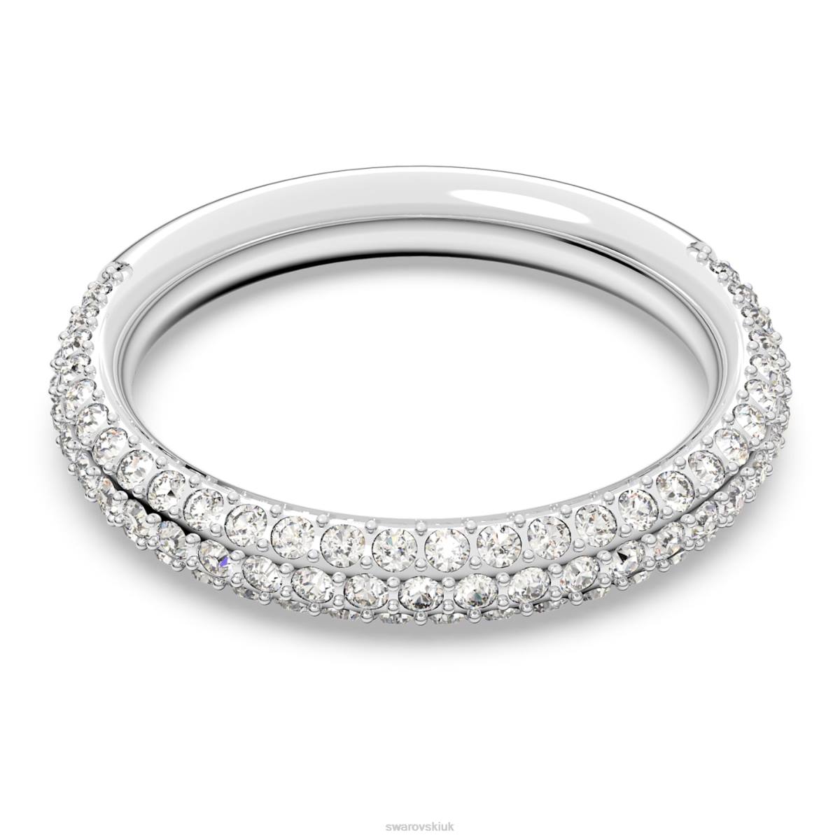 Jewelry Swarovski Stone ring White, Rhodium plated 48JX1010