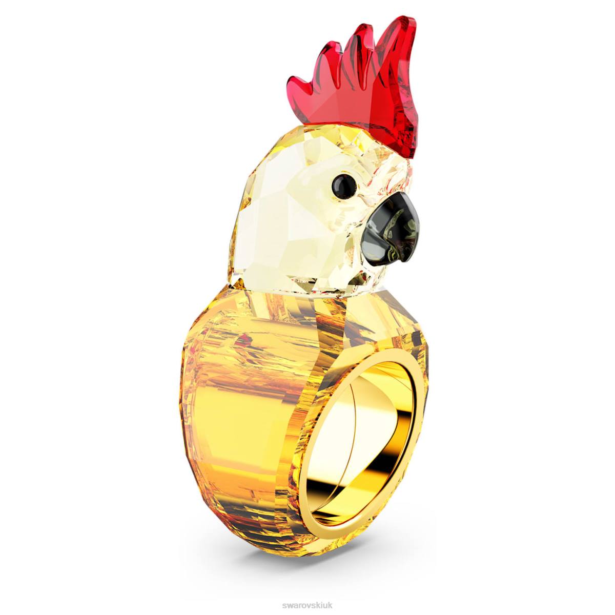 Jewelry Swarovski Idyllia cocktail ring Parrot, Multicolored, Gold-tone plated 48JX1059