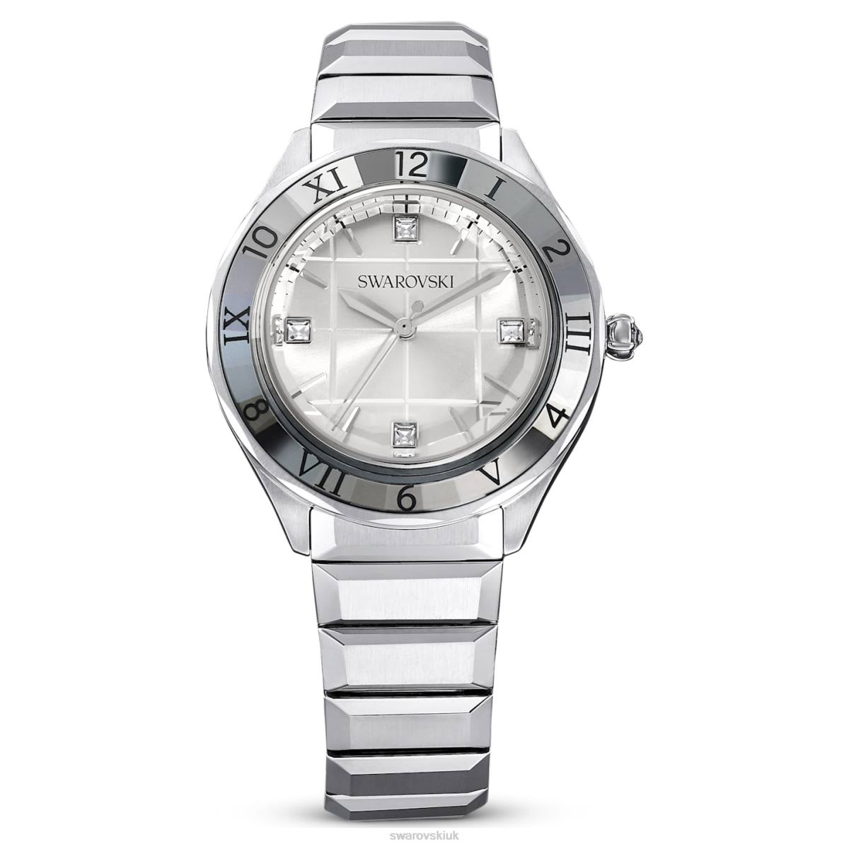Accessories Swarovski 37mm watch Swiss Made, Metal bracelet, Silver tone, Stainless steel 48JX1221