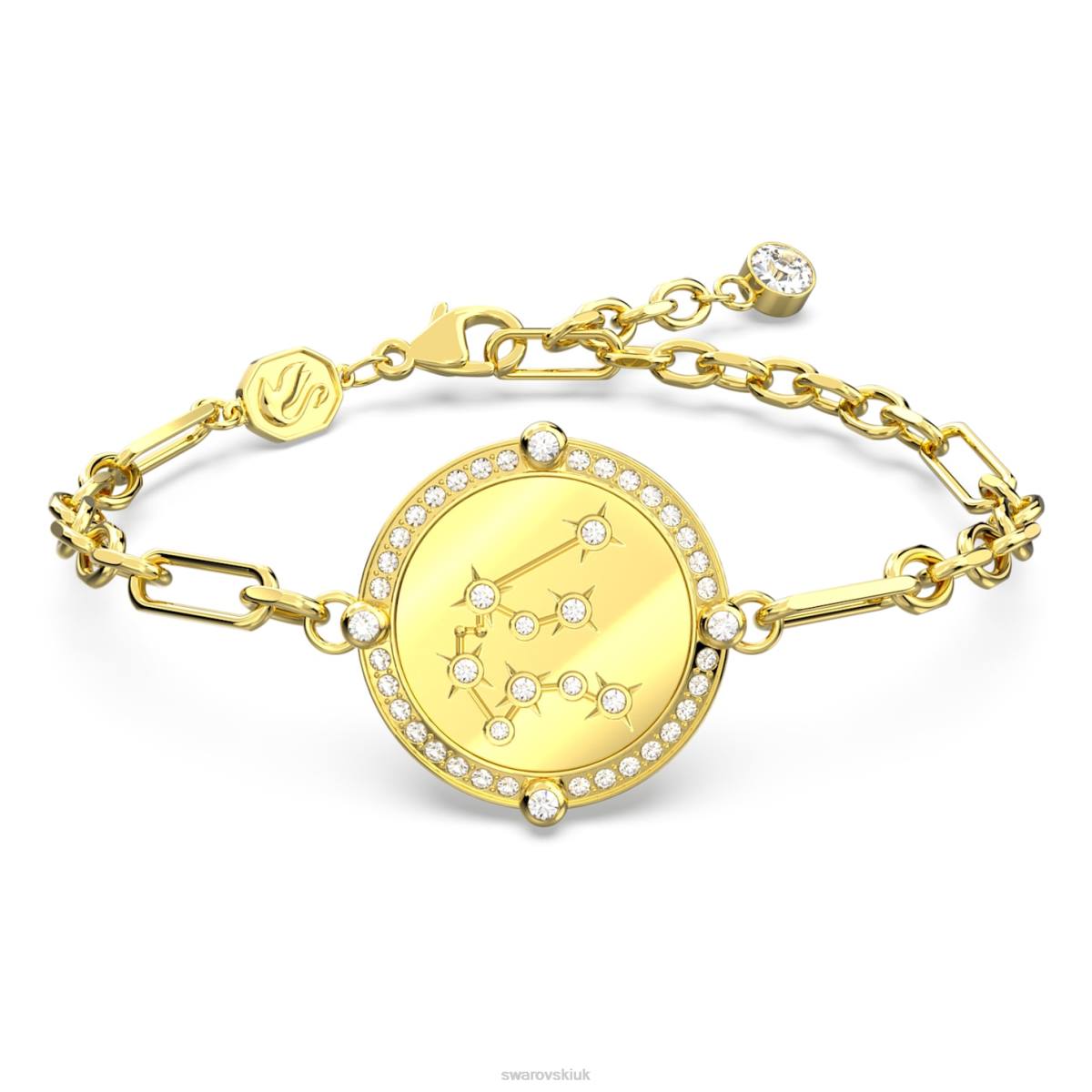 Jewelry Swarovski Zodiac bracelet Aquarius, Gold tone, Gold-tone plated 48JX449